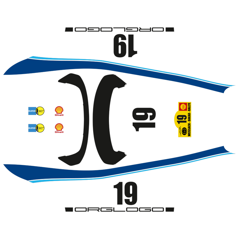 Daker Rally Decals Dakar Rallye 1974 Style decals set, for 992 Dakar