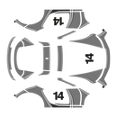 Martini Dakar Edition decals set for Dakar 911 (992) 2023