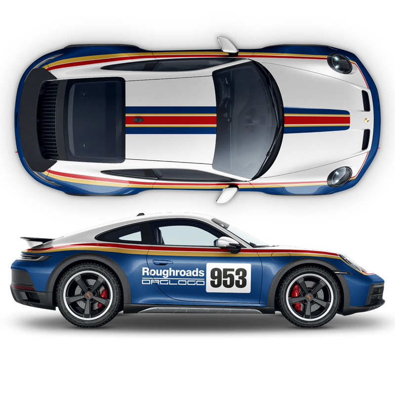 Roughroads Dakar Edition decals set for Carrera 911 (992) 2023 - 2024