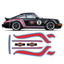 Curved Martini Side Stripes Graphic, for Porsche 964 ( 1989 - 1993 )