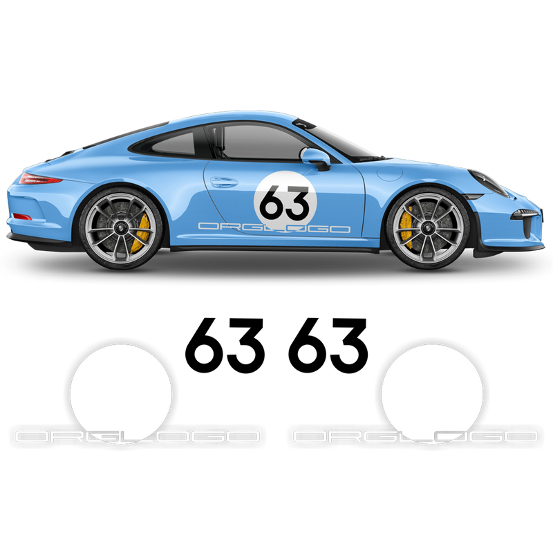 Carrera S/T decals graphics, for Carrera 1999 - 2024