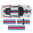 Curved Martini Decals set, for Carrera 996/997/991/992