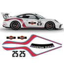 Curved Martini Decals set, for Carrera 996/997/991/992
