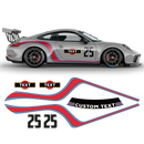 Curved Martini Decals set, for Carrera 996/997/991/992