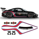 Curved Martini Decals set, for Carrera 996/997/991/992