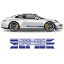 Contoured Short Rocker stripes in one color, Carrera