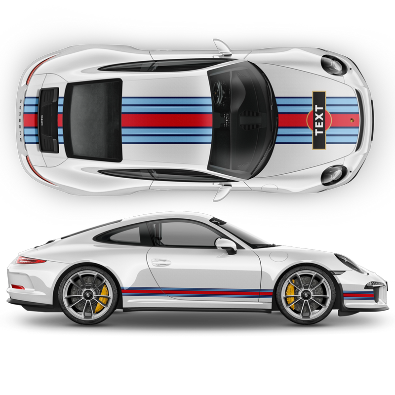 Martini Racing stripes, for Carrera 1999 - 2025
