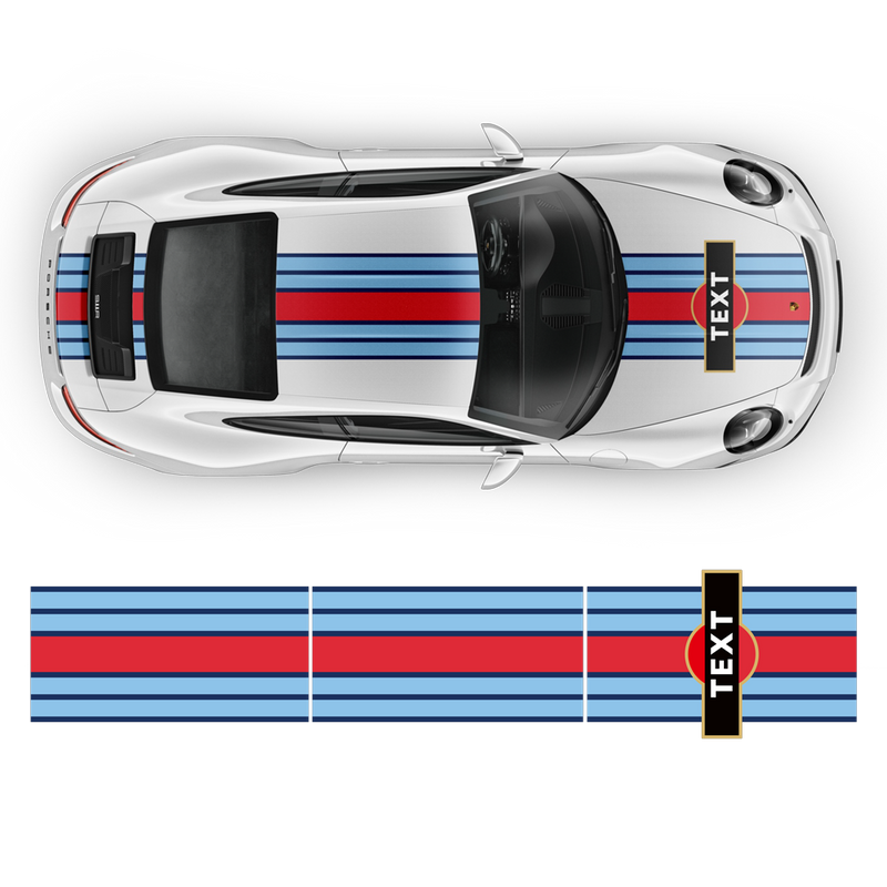 Martini Racing stripes, for Carrera 1999 - 2025