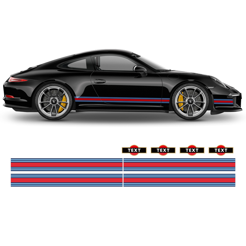 Martini Racing stripes, for Carrera 1999 - 2025