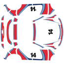 Martini Dakar decals set for Cayenne (3rd Gen 201 - 2023)