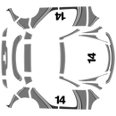 Martini Dakar decals set for Cayenne (3rd Gen 2019 - 2023)