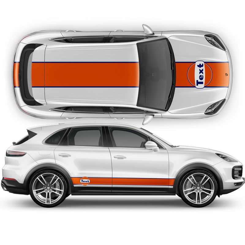 Gulf Racing Stripes, Cayenne / Macan