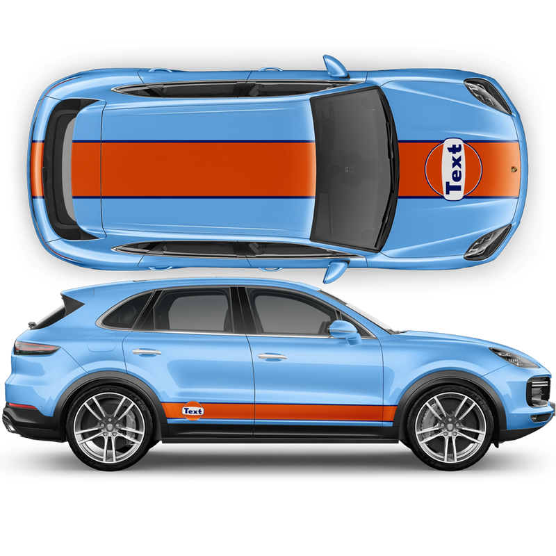 Gulf Racing Stripes, Cayenne / Macan