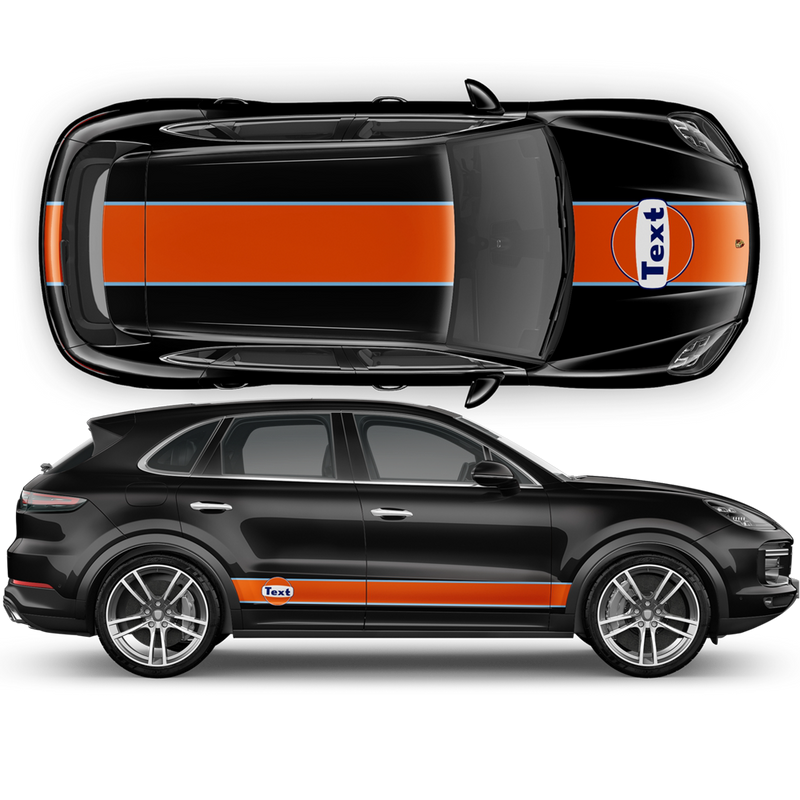 Gulf Racing Stripes, Cayenne / Macan