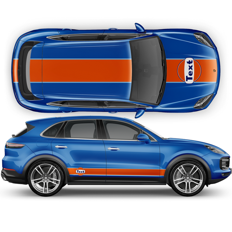 Gulf Racing Stripes, Cayenne / Macan