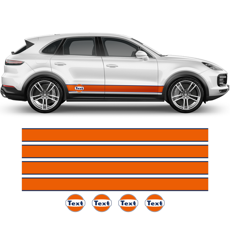 Gulf Racing Stripes, Cayenne / Macan