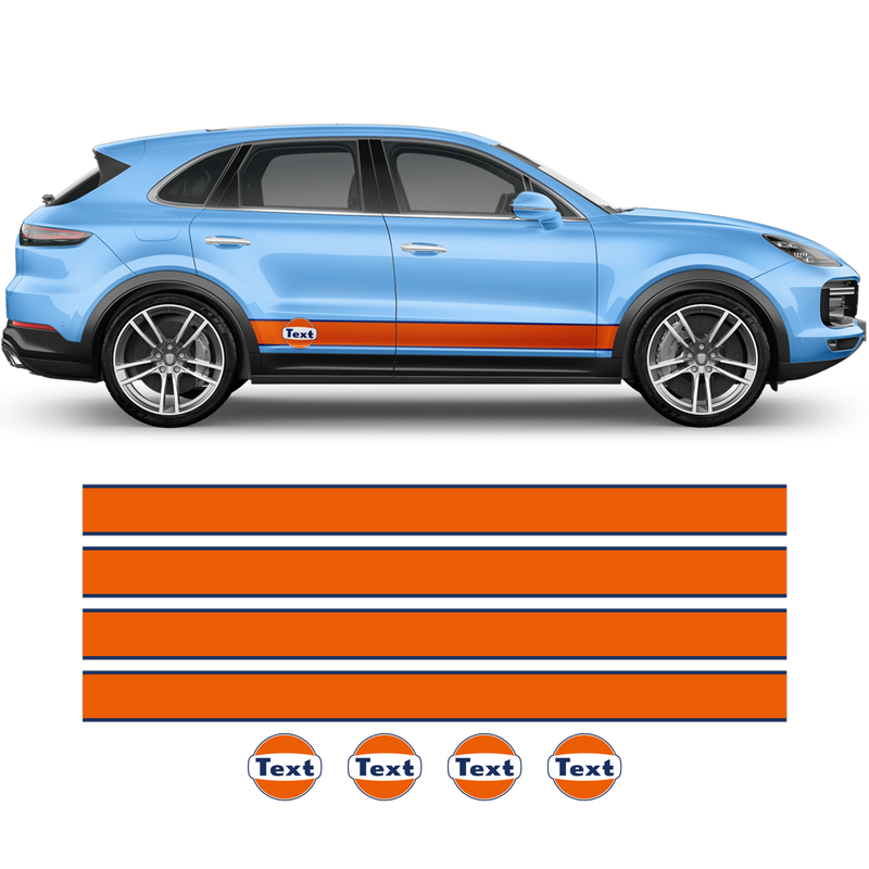 Gulf Racing Stripes, Cayenne / Macan