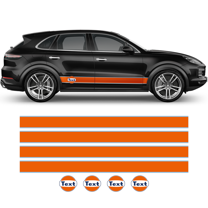 Gulf Racing Stripes, Cayenne / Macan