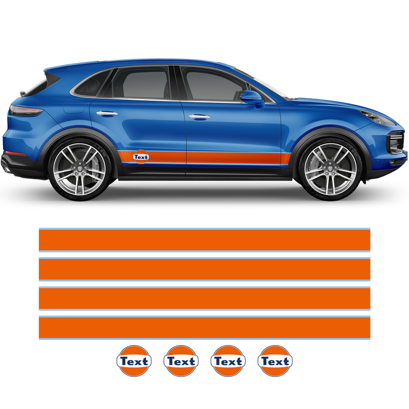 Gulf Racing Stripes, Cayenne / Macan