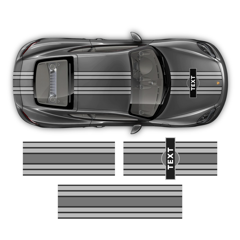 Curved Martini Decals set, for Cayman from 2005