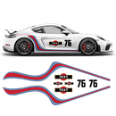 Curved Martini Side Stripes Graphic, for Cayman / Spyder