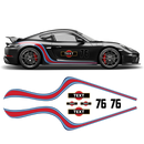 Curved Martini Decals set, for Cayman from 2005