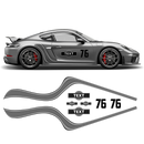 Curved Martini Side Stripes Graphic, for Cayman / Spyder