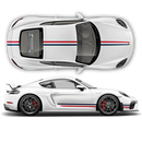 French Flag Style Racing stripes set, for Porsche Cayman / Boxster