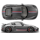 French Flag Style Racing stripes set, for Porsche Cayman / Boxster