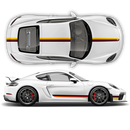 German Flag Style Racing stripes set, for Porsche Cayman / Boxster
