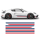 French Flag Style Racing stripes set, for Porsche Cayman / Boxster