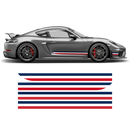 French Flag Style Racing stripes set, for Porsche Cayman / Boxster