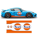 GULF Le Mans RACING STRIPES  Set and Logos, Cayman / Boxster