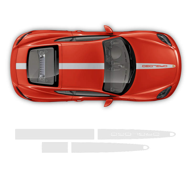 Racing Decals set in one color, Cayman / Boxster 2005 - 2020