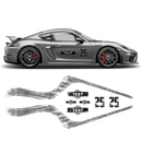 Scratched Curved Martini Side Stripes Graphic, for Cayman / Spyder