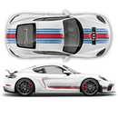Scratched Martini Racing Stripes, Cayman / Boxster