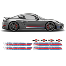 Scratched Martini Racing Stripes, Cayman / Boxster