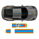 Curved Rainbow Decals set, fit Carrera 996/997/991/992
