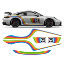 Curved Rainbow Decals set, fit Carrera 996/997/991/992