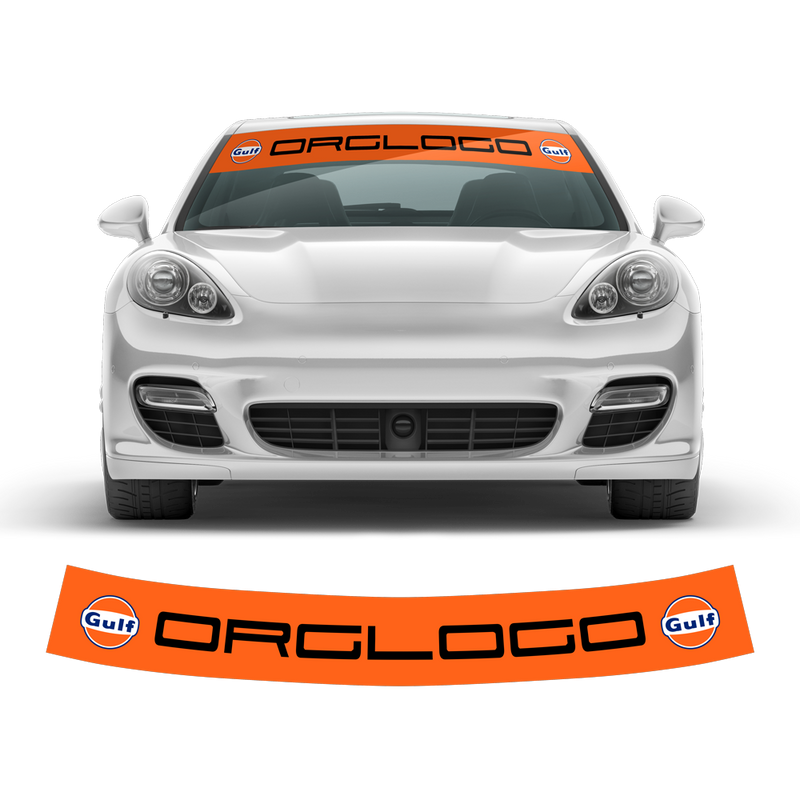 Windshield Gulf Style decals, for Panamera