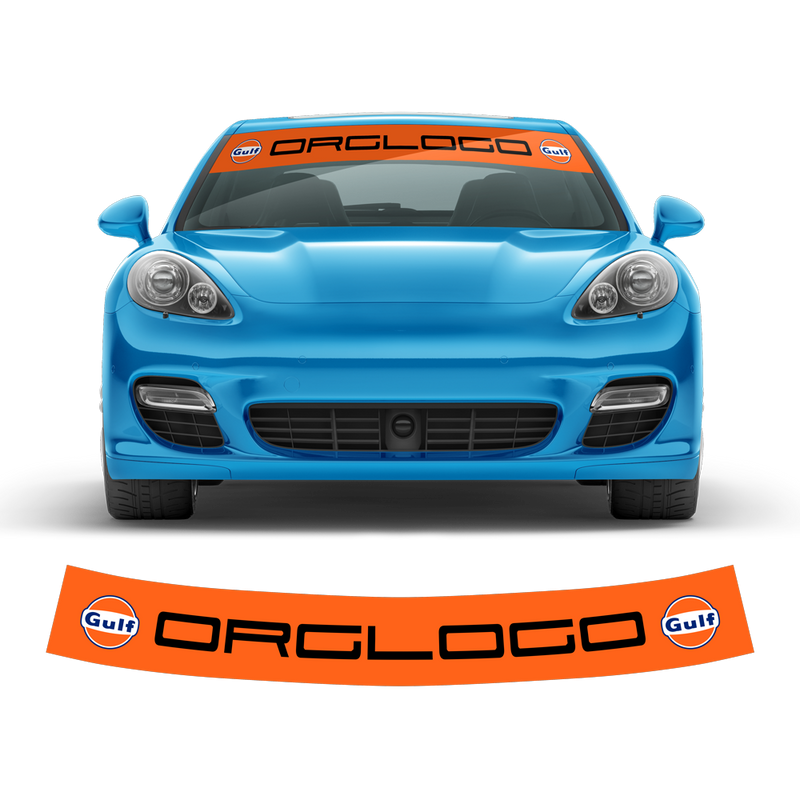 Windshield Gulf Style decals, for Panamera