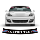 Windshield Martini Racing decals, for Panamera