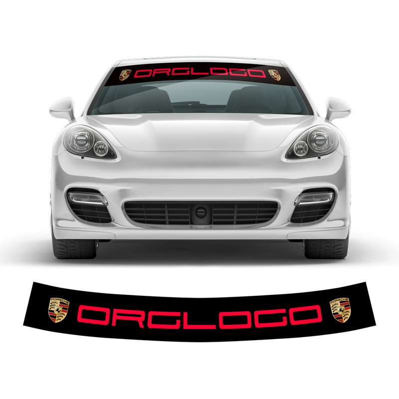 Windshield background logo decals, for Panamera