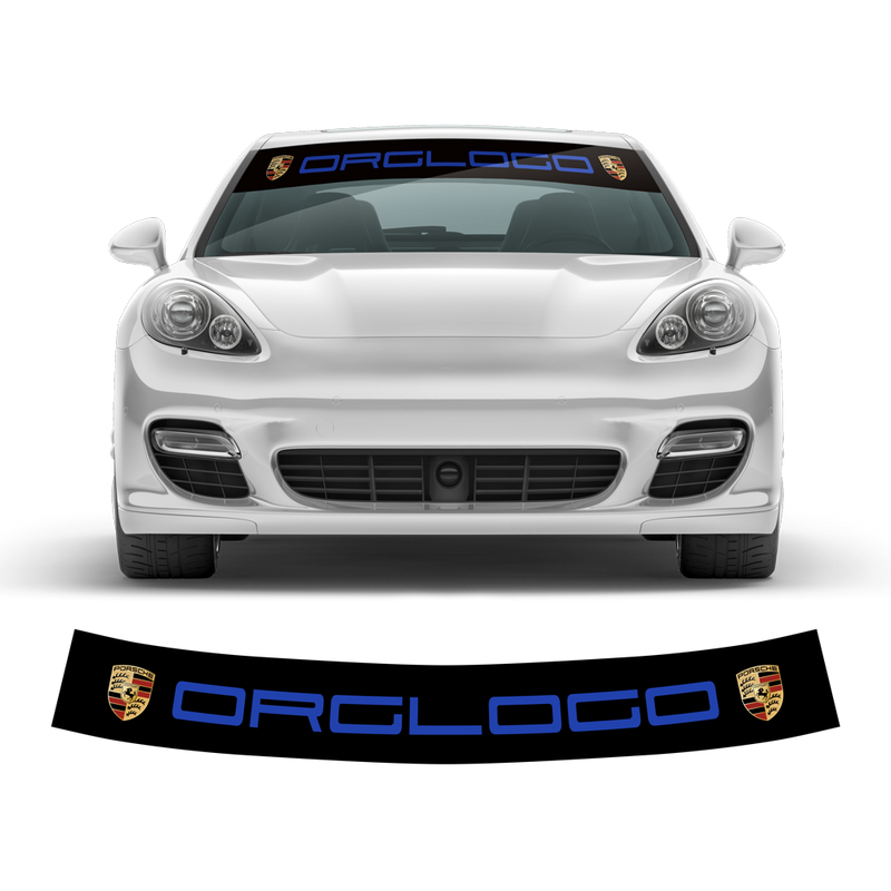 Windshield background logo decals, for Panamera