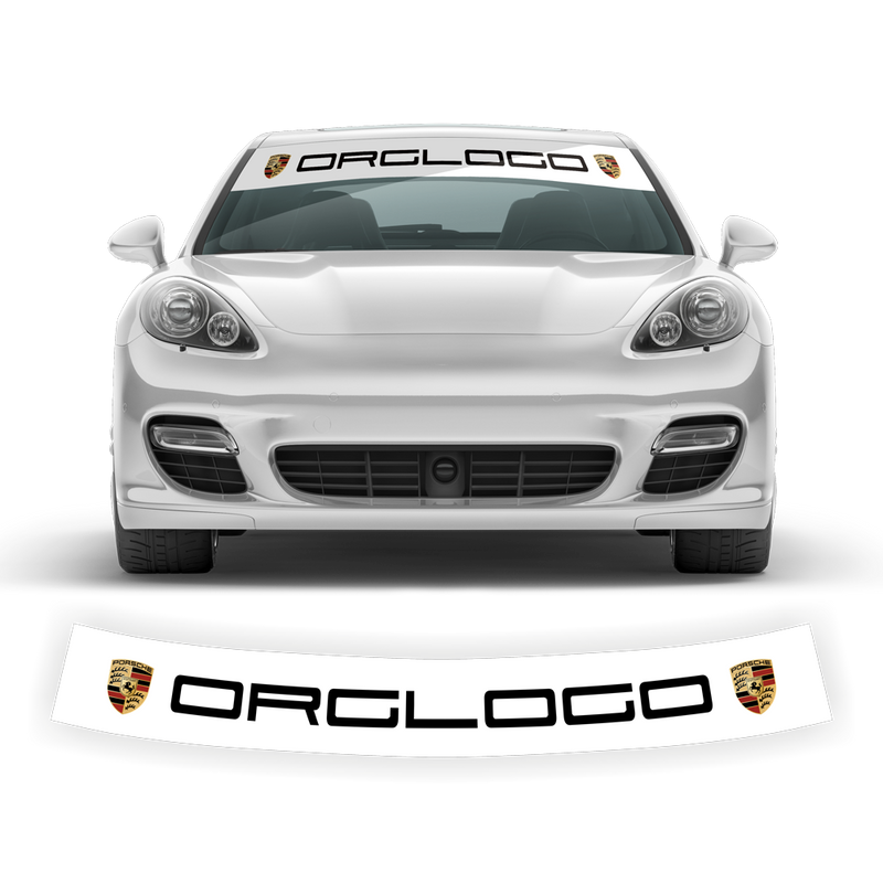 Windshield background logo decals, for Panamera