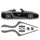 Curved Martini Decals set, for Spyder / Boxster
