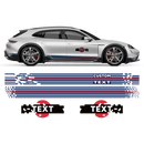 Pixel Martini Racing stripes set, for Taycan Cross Turismo / Sedan