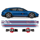 Pixel Martini Racing stripes set, for Taycan Cross Turismo / Sedan