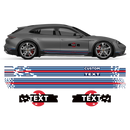 Pixel Martini Racing stripes set, for Taycan Cross Turismo / Sedan