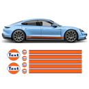 Gulf 19' Racing Stripes, for Porsche Taycan